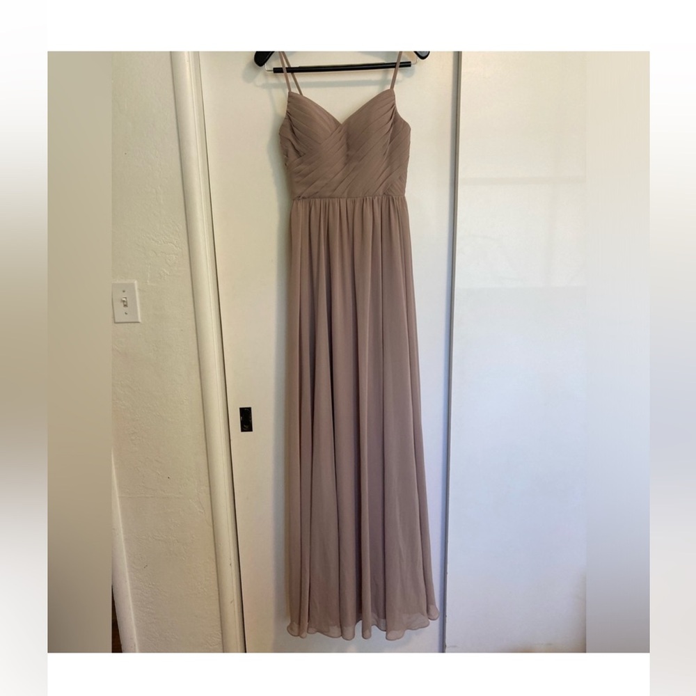 Azazie Taupe Formal Dress